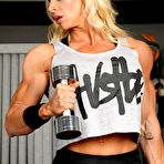 Pic of Muscle Goddess Jill Rudison Sexy Gym Workout | Sexy Movie Gals