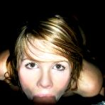 Pic of Cocksucking babe enjoys hot cum facial after getting banged