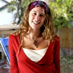 Pic of 
      Busty teen Hollie’s big dark nipples at All Natural Cuties
 