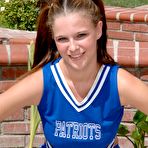 Pic of Karup's Hometown Amateurs: Hollie, teen cheerleader fingering her asshole...