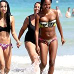 Pic of Zoe Kravitz in bikini on a beach