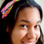 Pic of Horny ebony amateur teen Demi teasing on bed and spreading - Abby Winters - Spank It Now!