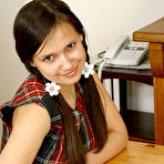 Pic of Legal Teen In Uniform Flashing