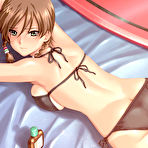 Pic of Big titted hentai babes in tiny bikinis on the beach