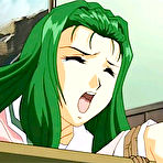 Pic of Bondanime.com - Roped hentai coeds gets ass pumped hard by a pervert 