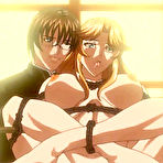 Pic of Bondanime.com - Roped hentai spraying shit and doggystyle assfucked hard  