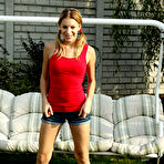 Pic of Shaved Pussies of bernice-03-rams-toys-inside-pussy-in-garden by ALS Angels | 15 Women Clitoris Pics
