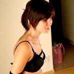 Pic of Bondage Pictures - Elisabet is wearing black underwear and she is barfoot. She is harness tied and then ring gagged. We