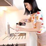 Pic of Creampie-Angels.com - Stunning brunette teen drinks hot creampie juice