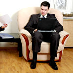 Pic of SecretaryPantyhose :: Leila&Adam naughty office pantyhose sex