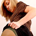 Pic of Sexy MILF secretary looks amazing in her dark pantyhose layers as she slowly strips out of her office outfit. (Melanie) brought by Layered Nylons