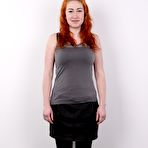 Pic of Busty redhead Sarka poses naked for Czech Casting