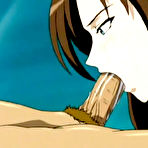 Pic of *Bondanime.com*-->> Cute hentai lady blowjobs cock and getting banged