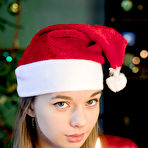 Pic of Endearing blonde cutie dressed in sexy red lingerie shows off her small tits and her sweet muff. - TheMetArt.com