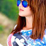 Pic of Exquisite red haired babe enjoys posing naked outdoors and flaunting her gorgeous sexy body. - TheMetArt.com