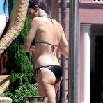 Pic of Paz Vega caught in black bikini on the beach