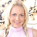 Pic of Rather fat cock is stretching the butt cheeks of blonde Spice so widely apart