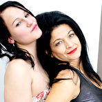 Pic of Two hot and steamy old and young lesbians make out