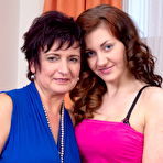 Pic of Hot babe seducing a very naughty mature lesbian