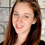 Pic of Long haired teenager Layla Adams is showing the tiny tits and untouched pussy