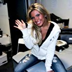Pic of Busty blonde Aubrey Adams has her makeup smeared when doing blowjob and fucking