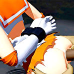 Pic of Bondanime.com - Tied up 3D hentai assfucked by a big guy in the dark room 