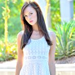 Pic of Adorable brunette chick Jayden Taylors shows us her cooch and her ass outdoors