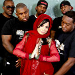 Pic of Hung black guys sharing Nadia Ali's pussy