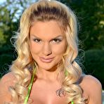 Pic of Candy Sexton touches herself in a bikini by the pool (DDF Prod - 16 Pictures)
