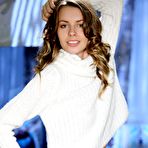 Pic of Cute softcore babe Lucia D is demonstrating the beauty if her tits and pantieless bottom