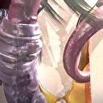 Pic of Cute Asian girl fucked hard by horny tentacle monster