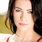 Pic of Brunette doll in erotic sheer lingerie Veronika Radke is flashing her naked tits and pussy