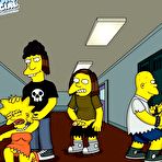 Pic of Simpsons - Jessica Lovejoy and Lisa at school