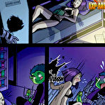 Pic of Teen Titans - Raven fingering Beast Boy
