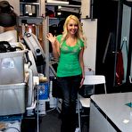 Pic of Hot blonde amateur Aaliyah Love gets rammed in the back room at her work