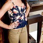 Pic of Anya Amsel Strips in a Hotel Room
