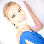 Pic of Salacious Becky Pureheart looks happy when tasting the piston and its cum