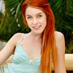 Pic of Amarna Miller Spanish Redhead Removes Blue Lingerie