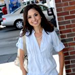 Pic of Lewd Trinity St Clair works up glory hole piston and makes it explode through glory hole