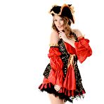 Pic of Hottest costumed doll Viola Virtuagirl bares off the bottom and shows both ass and cunt