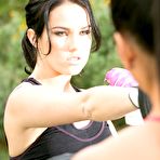 Pic of Adriana Luna and Megan Rain had a karate training and hotly excited and pleased each other with lesbian sex