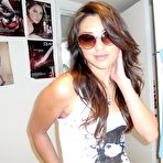 Pic of Ella Milano and AJ Estrada offer their tight shaved pussies to lucky guy