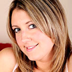 Pic of Adorable Blonde Nina Strips Down And Masturbates With Sex Toy On Her Bed