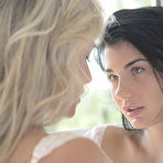 Pic of Lucy and Li Vinna licking each others shaven pussies at PinkWorld Blog