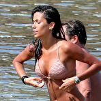 Pic of Federica Nargi in bikini on a beach in Mykonos Island