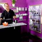 Pic of Naughty blonde Rikki Rumor fucks tanning salon employee at PinkWorld Blog
