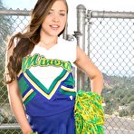 Pic of Hot brunette cheerleader Tiffany Star gets hammered with a sticky vaginal shot