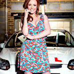 Pic of Ella Hughes bangs the car salesman in the garage