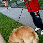 Pic of Naughty girlie Missy Maze is sliding her hot shaved pussy up and down stiff black piston