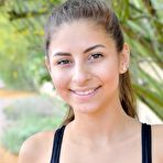 Pic of Playful babe Nina jogs and fucks herself with a banana at PinkWorld Blog
